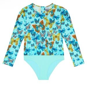 Vilebrequin
Girls' Butterfly Print Rash Guard Bodysuit